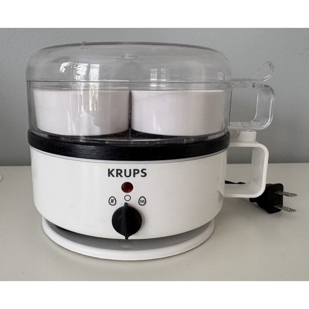 KRUPS Egg Express F230 Electric Egg Cooker 7 Egg Tray Poaching Inserts Tested
